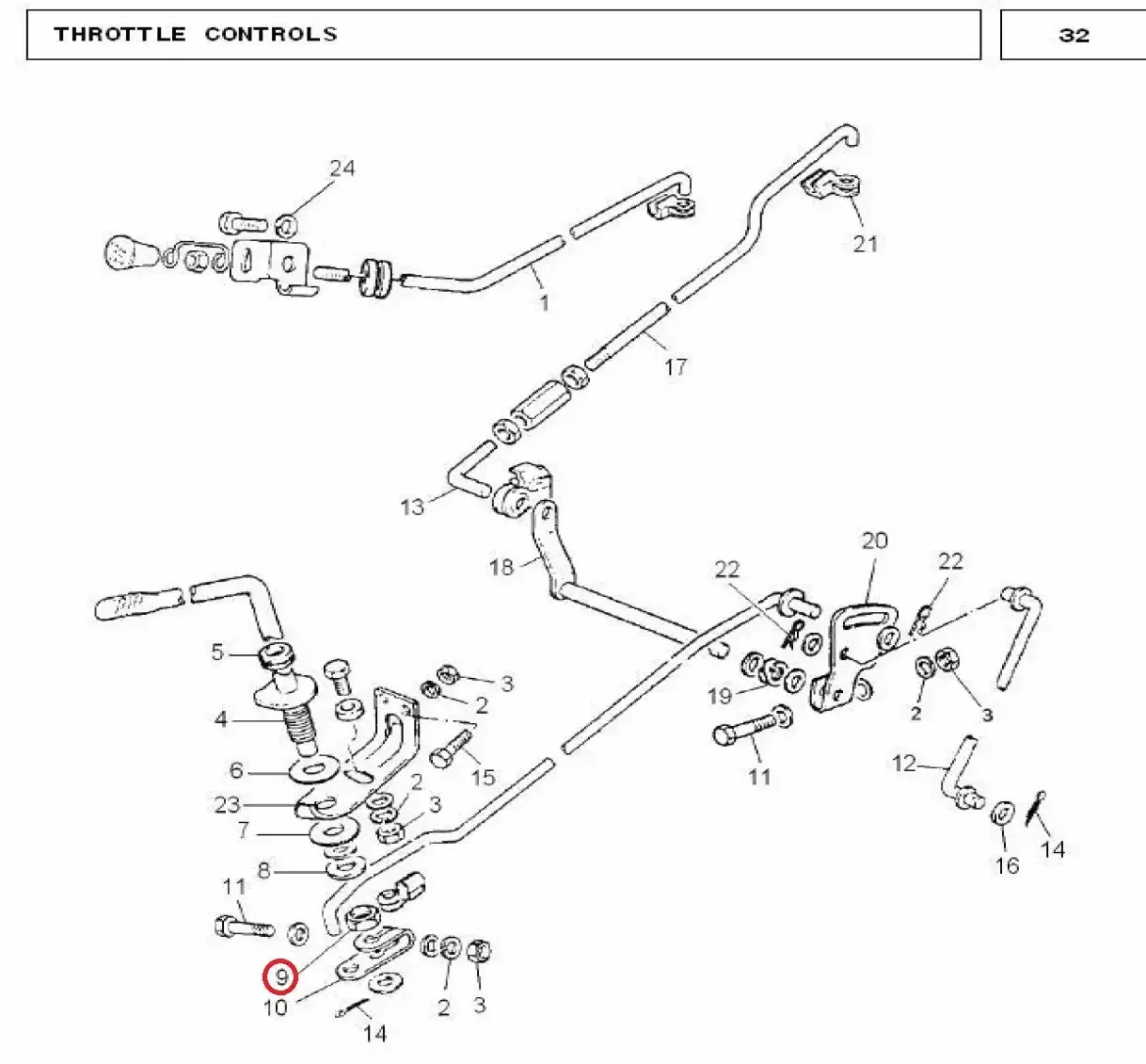 Diagram reference for Millat Massey Ferguson Tractor Spare Part LOCK NUT 13098113098 - Massey Ferguson tractor spare part