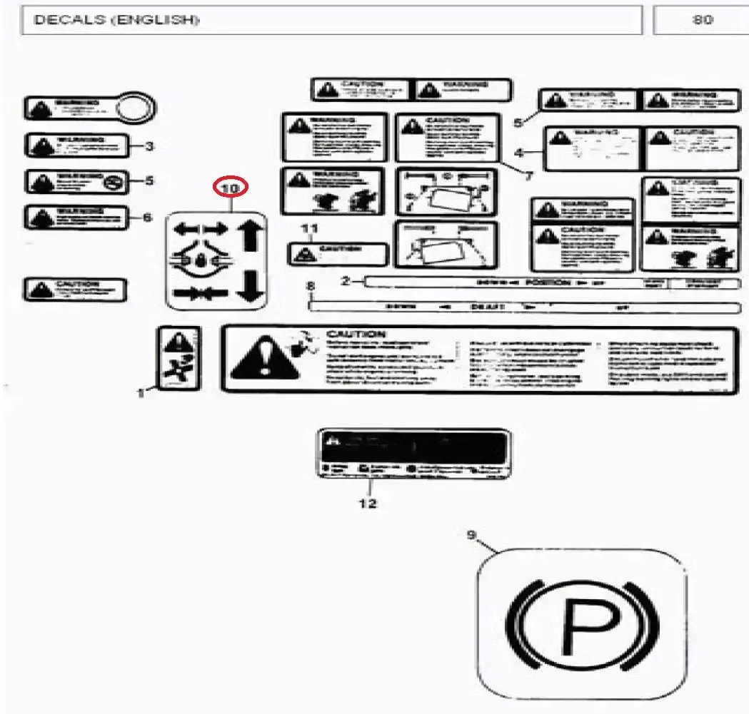 Diagram reference for Millat Massey Ferguson Tractor Spare Part DECAL 33022133022 - Massey Ferguson tractor spare part