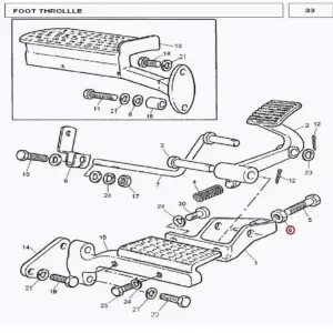 Millat Massey Ferguson Tractor Spare Part JAM NUT 51618 FOOTTHROTTLE 24013087113087 - Massey Ferguson tractor spare part