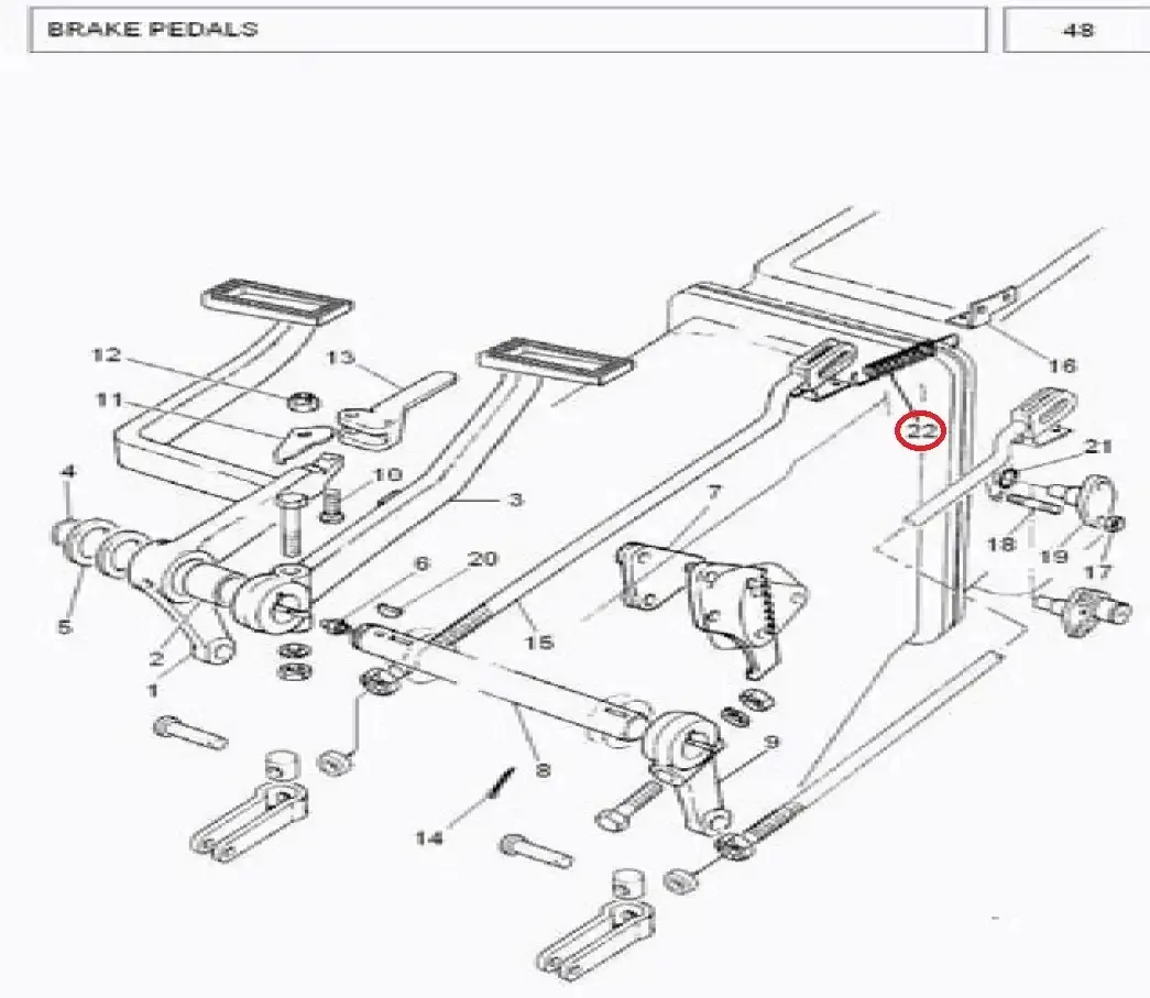 Diagram reference for Millat Massey Ferguson Tractor Spare Part SP RING BRAKEPADEL 3851101211868691 - Massey Ferguson tractor spare part