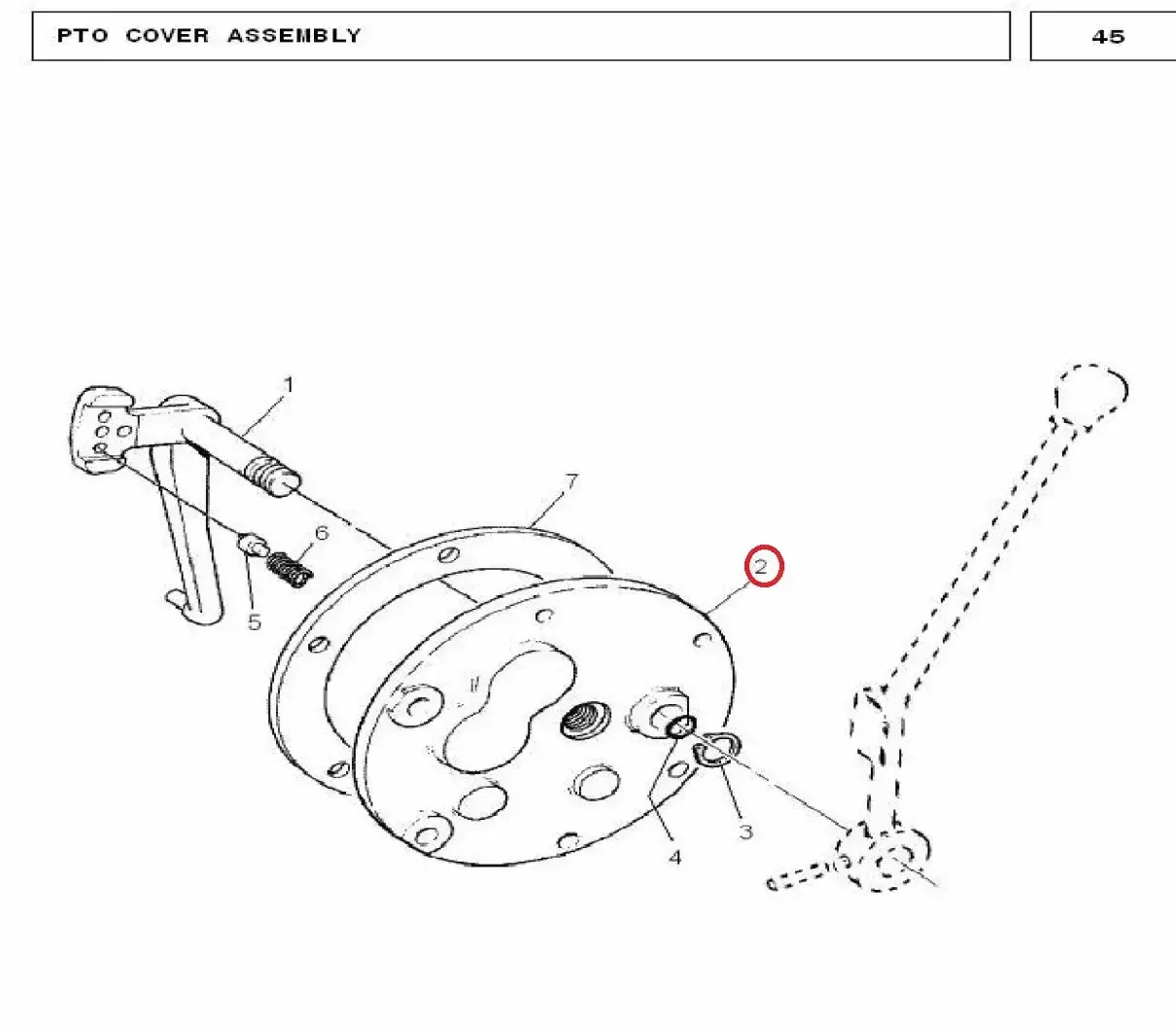 Diagram reference for Millat Massey Ferguson Tractor Spare Part PLATE PTO MF 240 270041888108 - Massey Ferguson tractor spare part