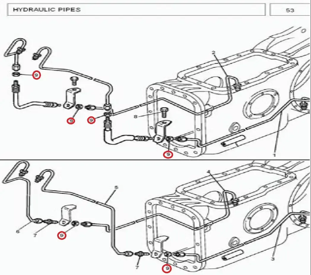 Diagram reference for Millat Massey Ferguson Tractor Spare Part 1 NUT THIN 1131011113101 - Massey Ferguson tractor spare part