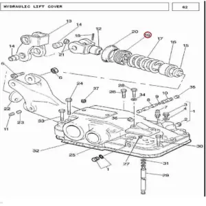 Millat Massey Ferguson Tractor Spare Part NUT PLUNGER 260601180979 - Massey Ferguson tractor spare part