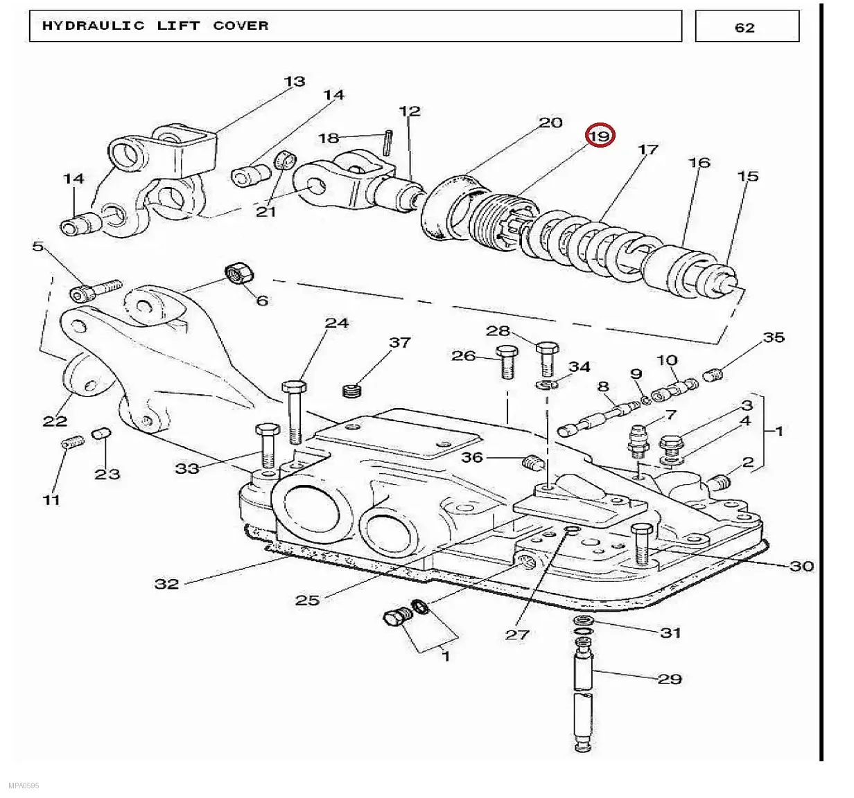 Millat Massey Ferguson Tractor Spare Part NUT PLUNGER 260601180979 - Massey Ferguson tractor spare part