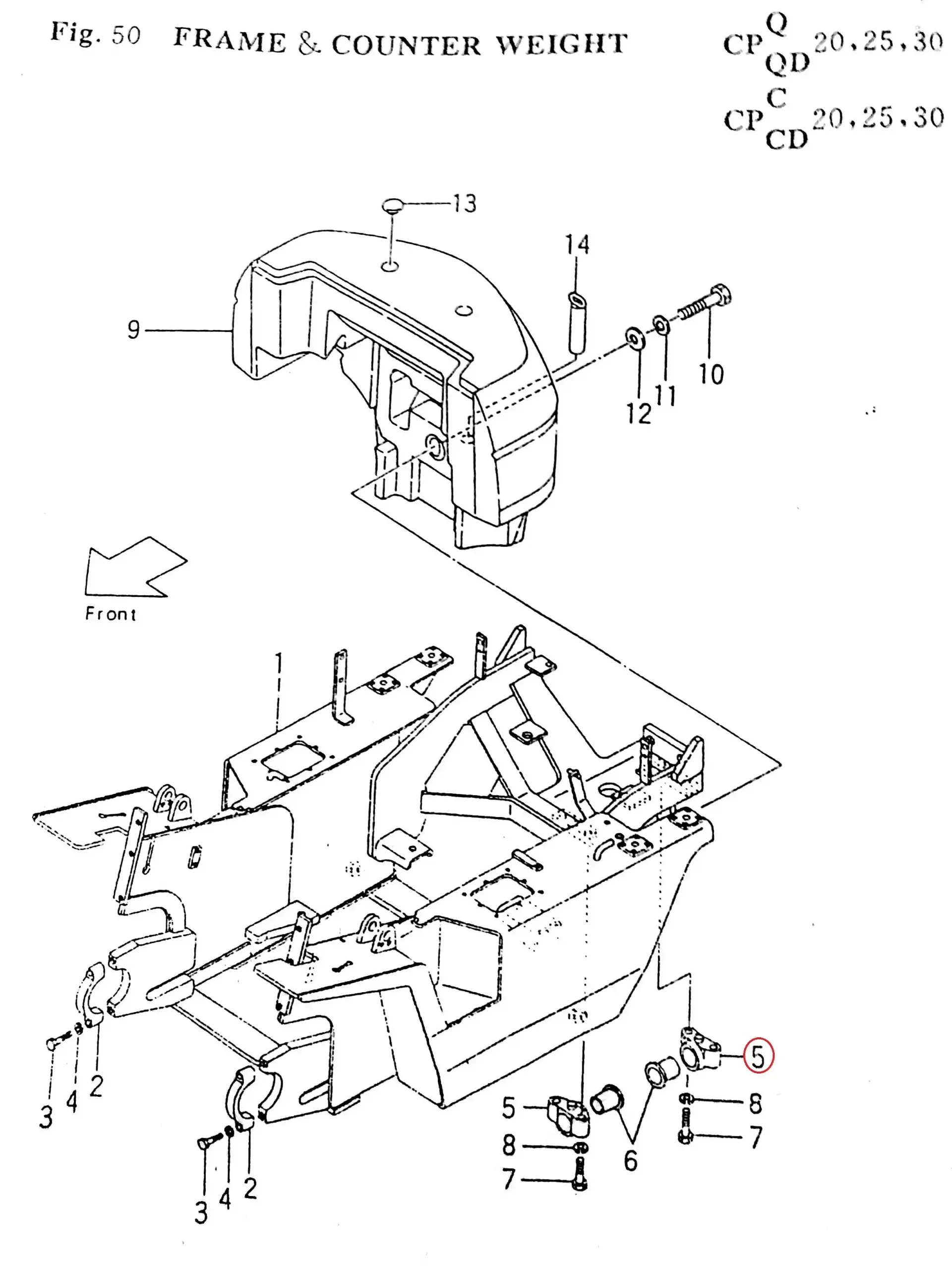 Diagram reference for Millat Massey Ferguson Tractor Spare Part A 21 B 432171 SUPPORT 8 A 21 B 432171 - Massey Ferguson tractor spare part