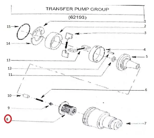 Diagram reference for Millat Massey Ferguson Tractor Spare Part FILTER INLETSCREEN 1838211838228986 - Massey Ferguson tractor spare part