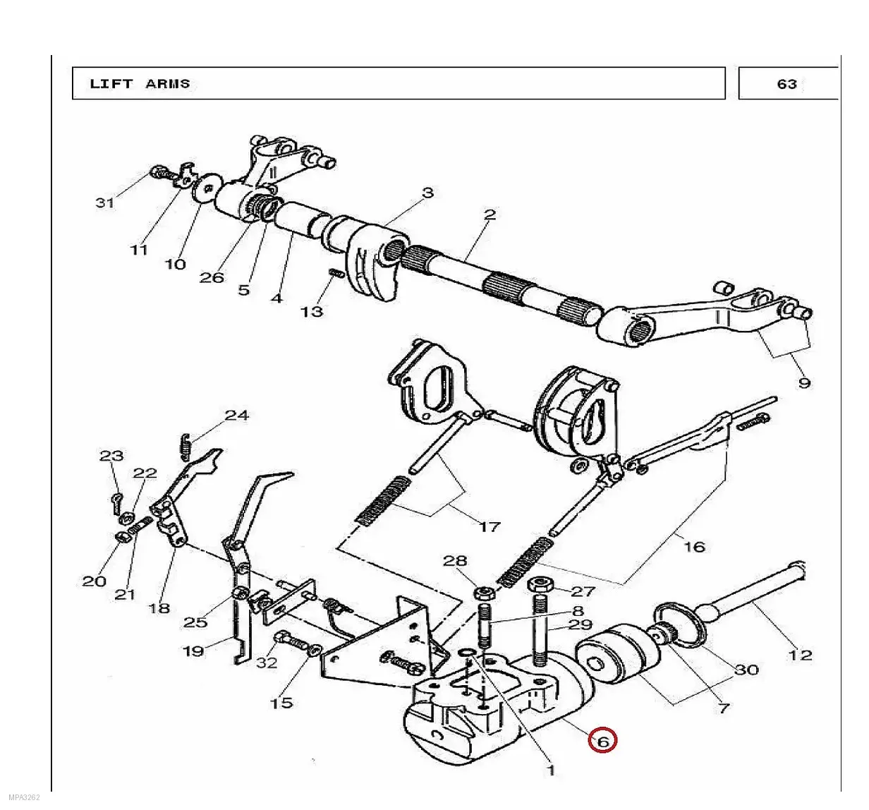 Millat Massey Ferguson Tractor Spare Part CYLINDERRAM MF 240 2601513599900 - Massey Ferguson tractor spare part