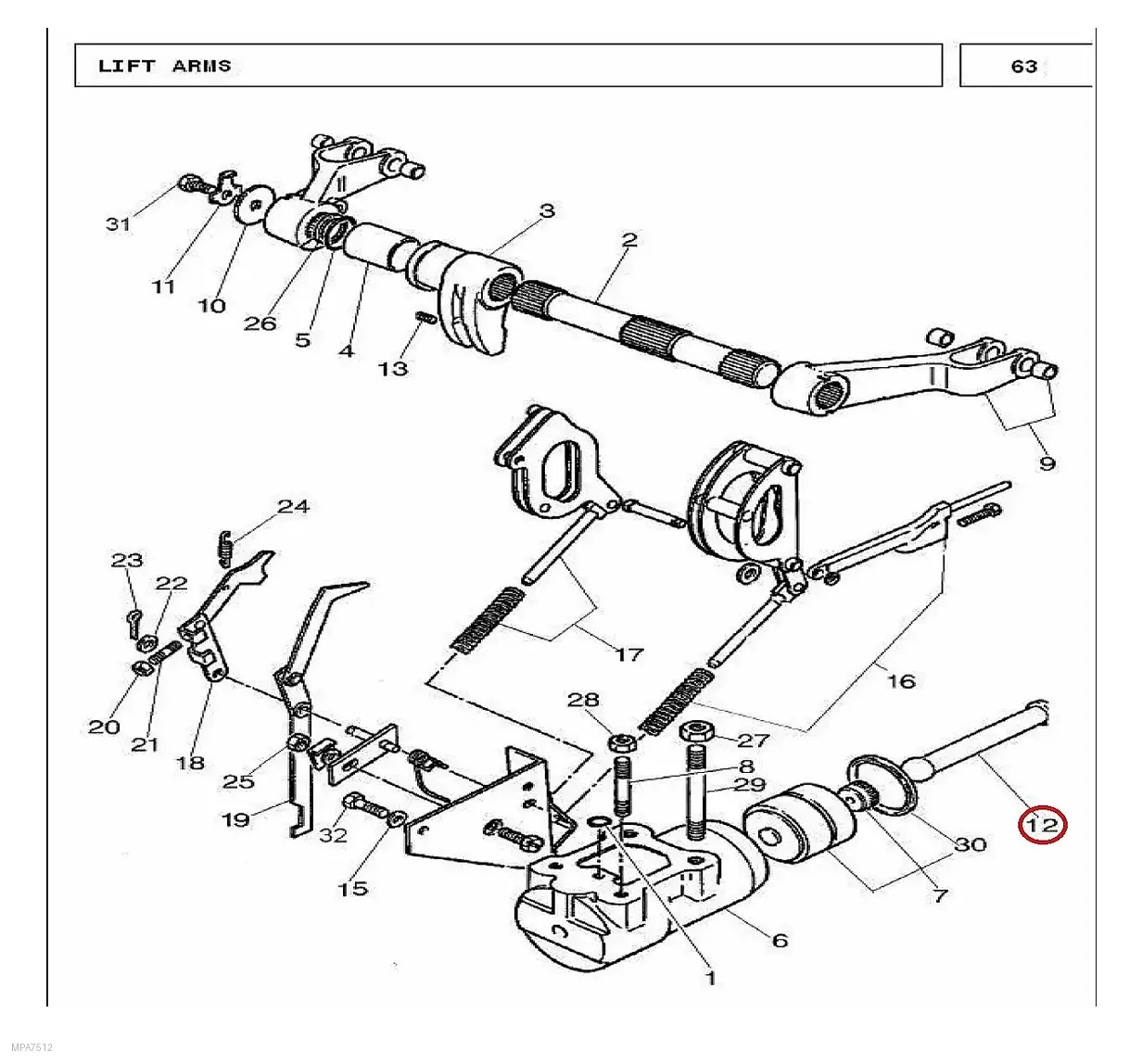 Millat Massey Ferguson Tractor Spare Part ROD 2602813610356 - Massey Ferguson tractor spare part