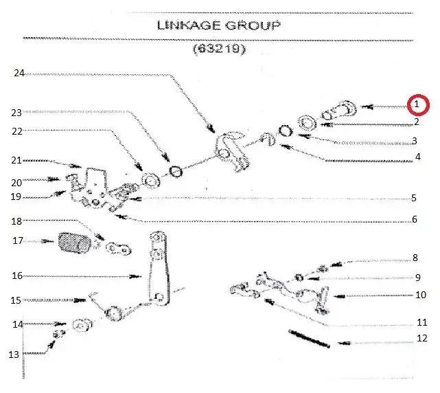 Diagram reference for Millat Massey Ferguson Tractor Spare Part SO SHAFT SHUTOFF 1835511835516279 - Massey Ferguson tractor spare part