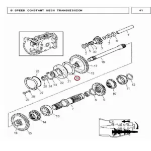 Millat Massey Ferguson Tractor Spare Part GASKET PTO BEA RING HOUSING 12129112129 - Massey Ferguson tractor spare part