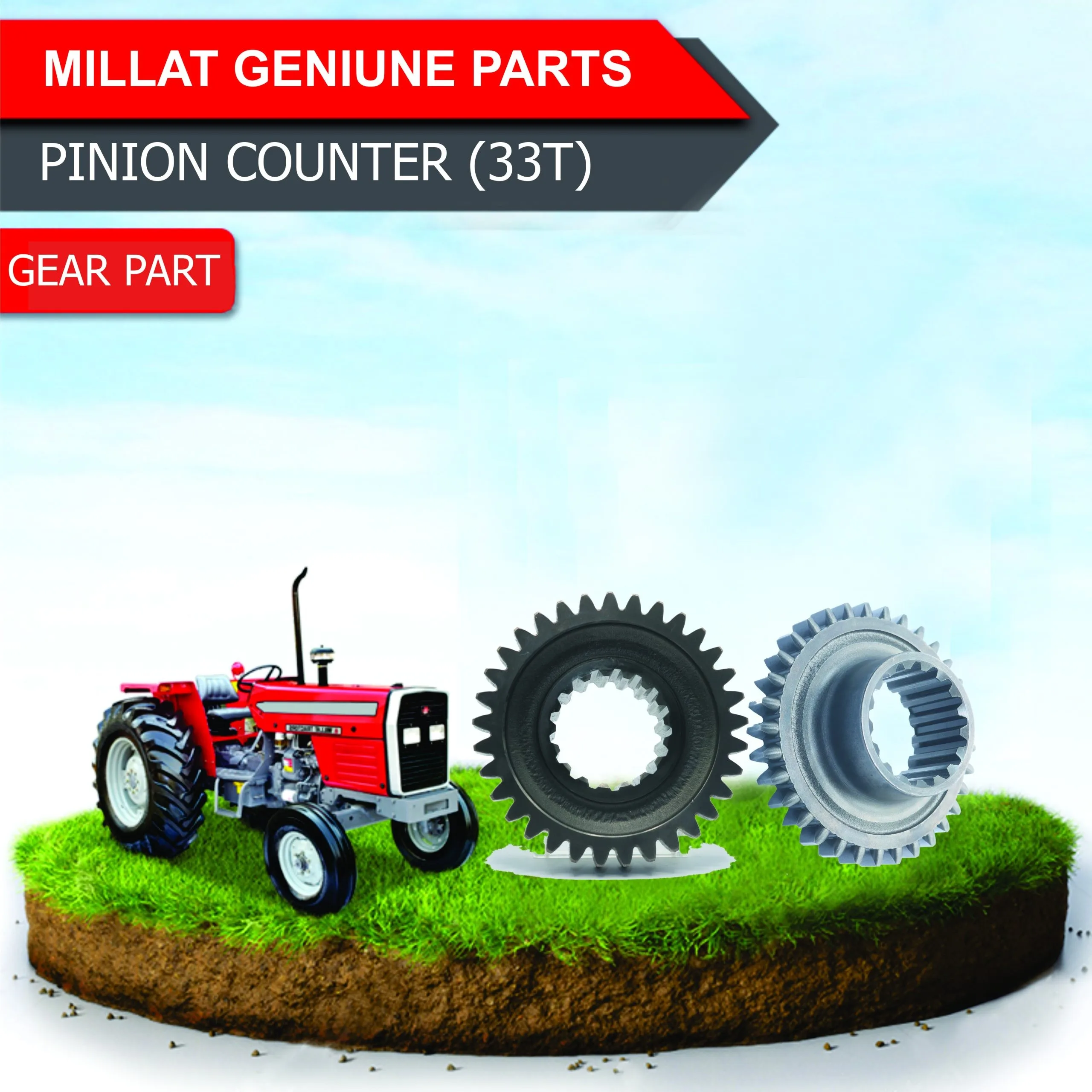 Diagram reference for Millat Massey Ferguson Tractor Spare Part PIN ION 33 THATHIPAIR 120181180415 - Massey Ferguson tractor spare part