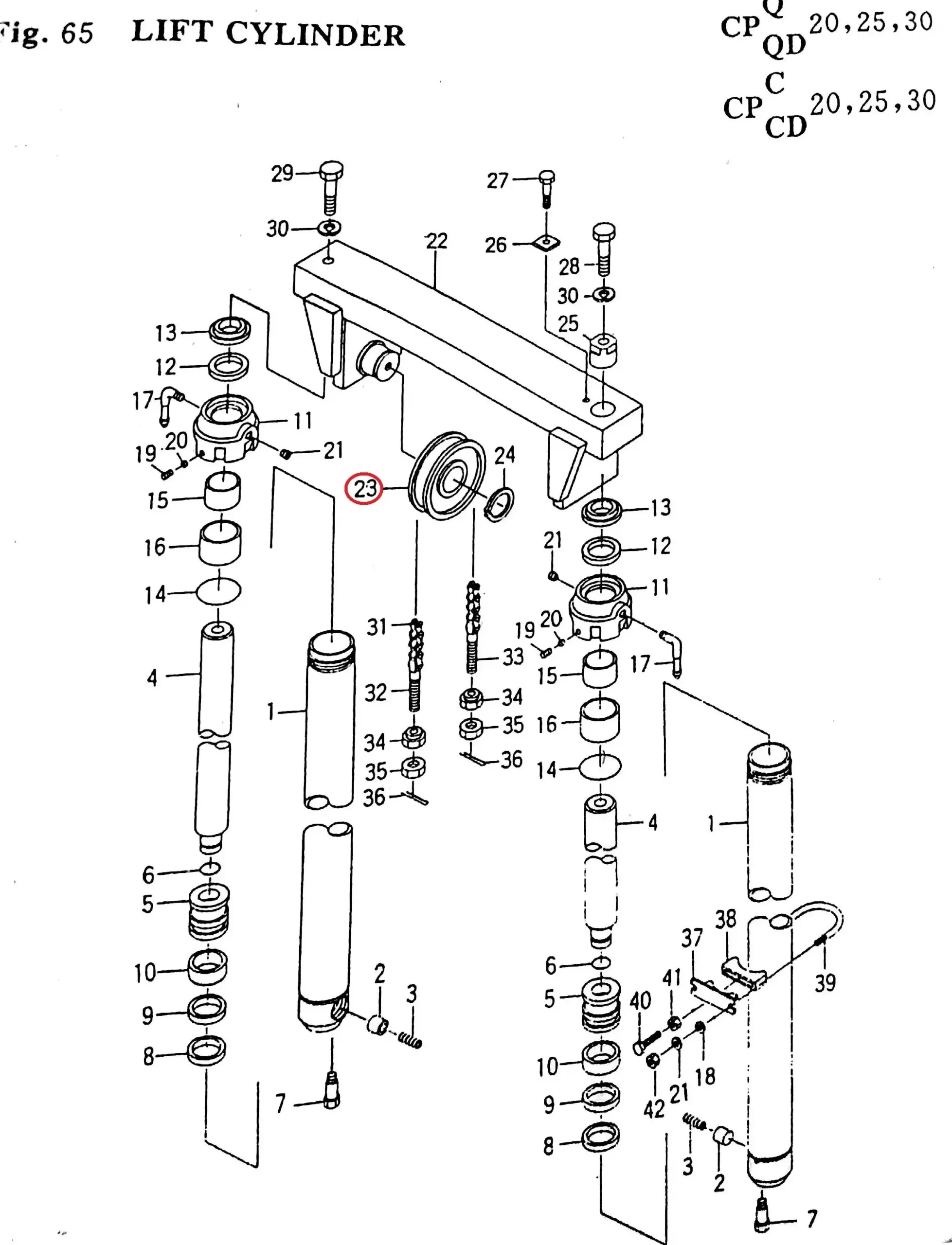 Diagram reference for Millat Massey Ferguson Tractor Spare Part 9 SHEAVE 26101982365944842 H - Massey Ferguson tractor spare part
