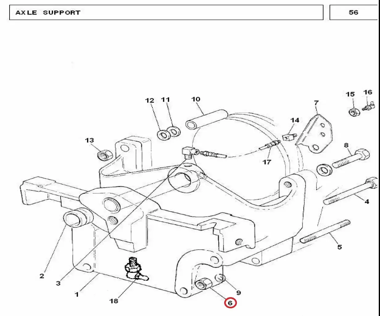 Diagram reference for Millat Massey Ferguson Tractor Spare Part 71 NUT M 163019871 FRONT SUPPORT 24014009114009 - Massey Ferguson tractor spare part