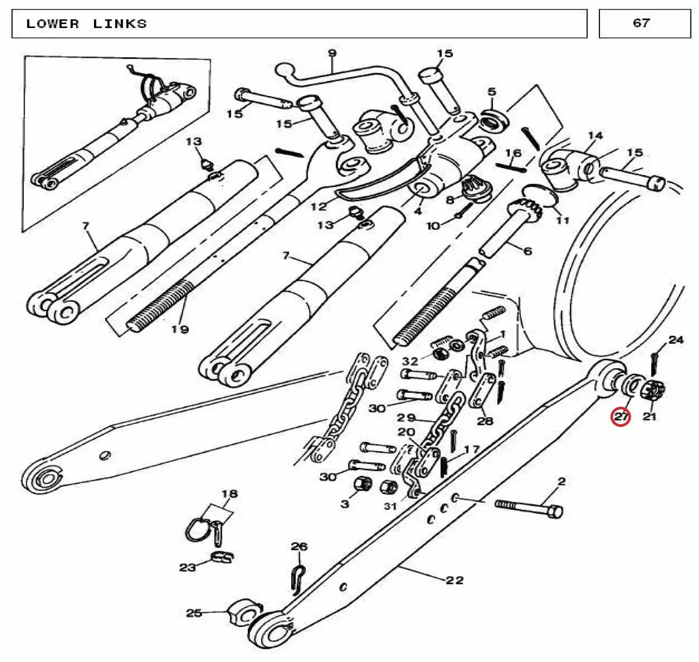 Diagram reference for Millat Massey Ferguson Tractor Spare Part CLIP 2531311869219 - Massey Ferguson tractor spare part