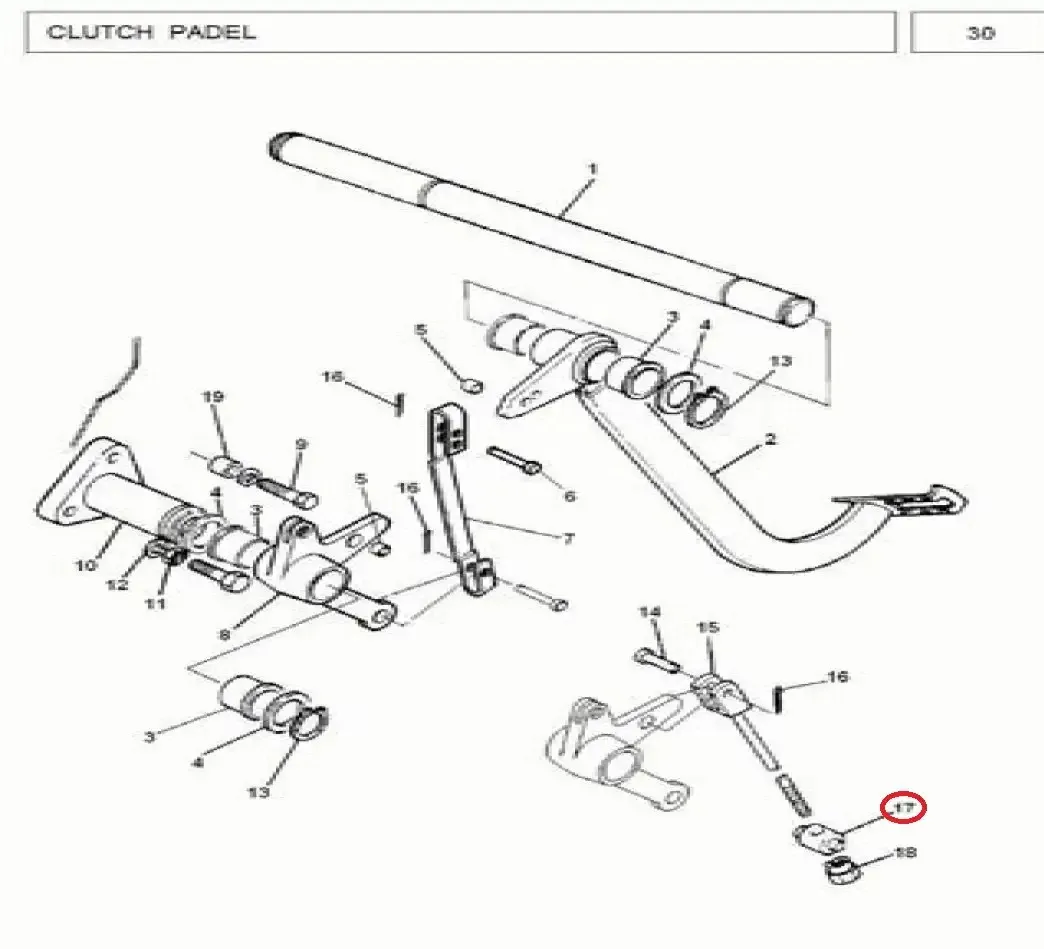 Diagram reference for Millat Massey Ferguson Tractor Spare Part 0 PIN ROD ADJUSTMENT MF 385 11314011694679 - Massey Ferguson tractor spare part