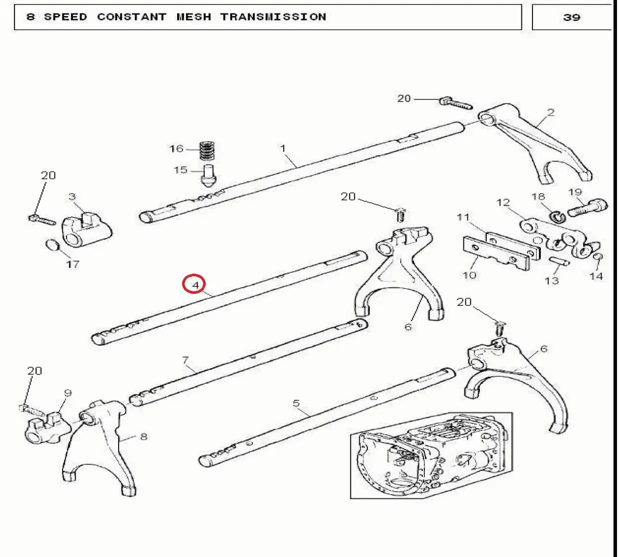Diagram reference for Millat Massey Ferguson Tractor Spare Part RAILSHIFTERREVLOW MF 240 1208511678867 - Massey Ferguson tractor spare part