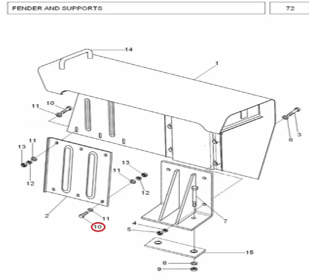 Diagram reference for Millat Massey Ferguson Tractor Spare Part BOLT 51624 X 3434014134014 - Massey Ferguson tractor spare part