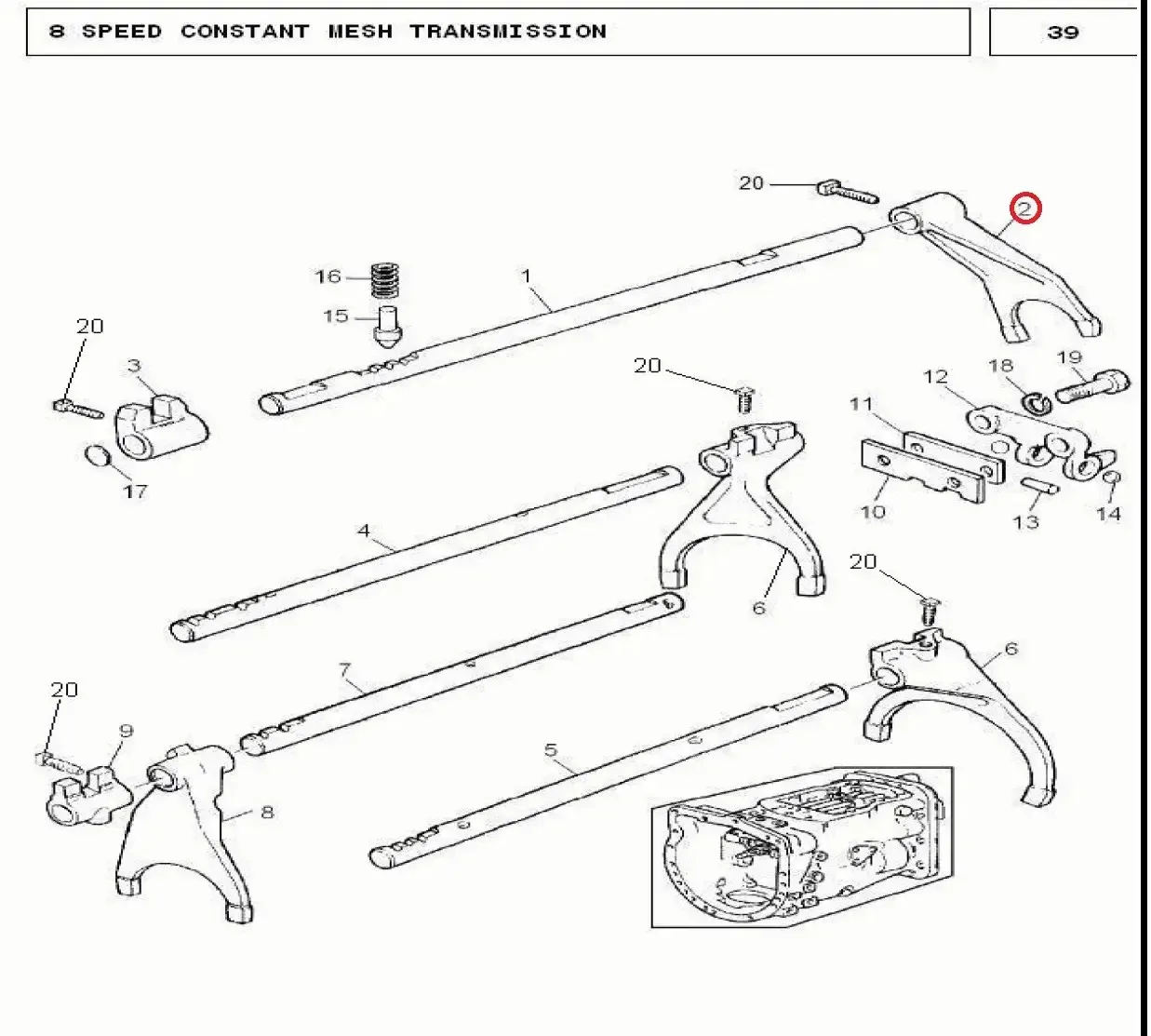 Diagram reference for Millat Massey Ferguson Tractor Spare Part HIGHLOWFORK 120771897065 - Massey Ferguson tractor spare part