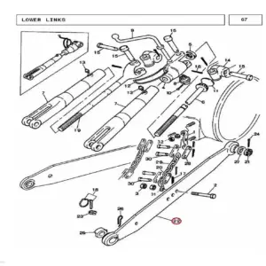 Millat Massey Ferguson Tractor Spare Part LINKLOWER MF 240 2503511869289 - Massey Ferguson tractor spare part