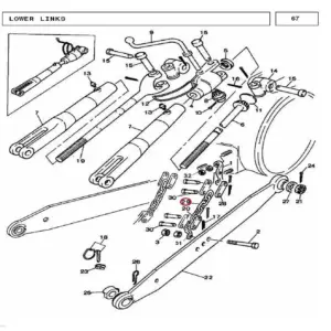 Millat Massey Ferguson Tractor Spare Part LINKCHAIN 2504511863283 - Massey Ferguson tractor spare part