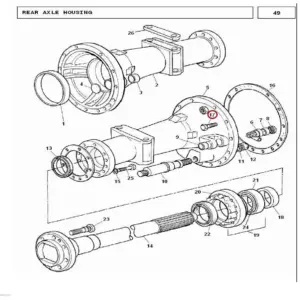 Millat Massey Ferguson Tractor Spare Part TUBE BOLT 1213 UNC 2 A 10099110099 - Massey Ferguson tractor spare part