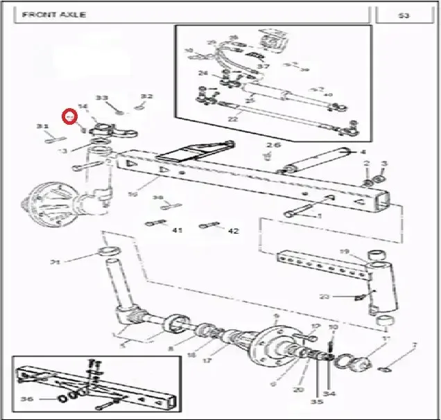 Diagram reference for Millat Massey Ferguson Tractor Spare Part 8 PIN COTTER 1431081143108 - Massey Ferguson tractor spare part