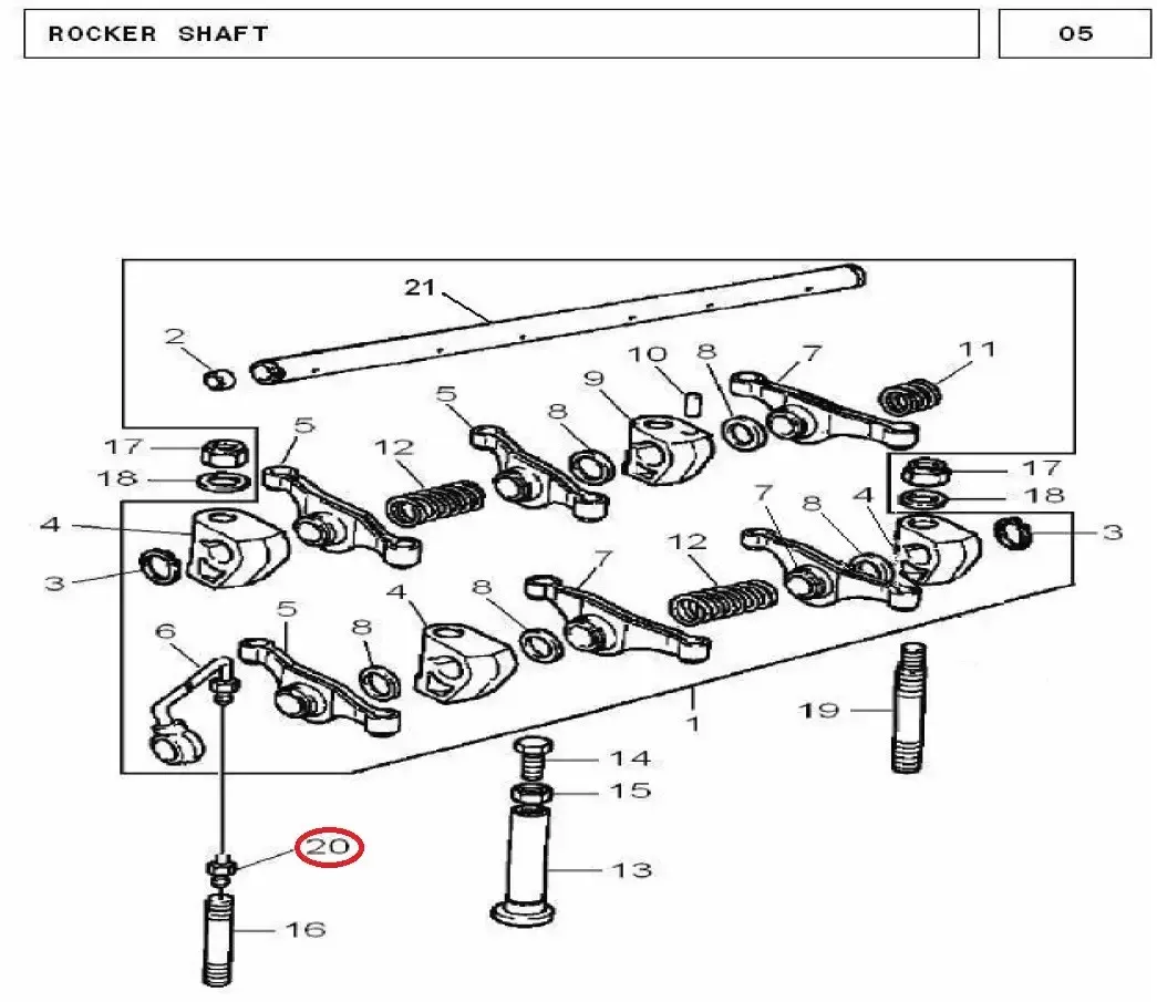 Diagram reference for Millat Massey Ferguson Tractor Spare Part UNION 18188118188 S 1 - Massey Ferguson tractor spare part
